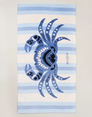 Spartina - Blue/White Blue Crab Beach Towel