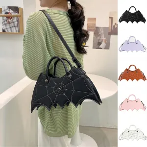Spider Web Bat Shape Shoulder Bags