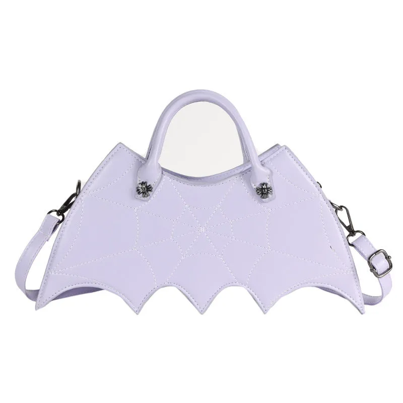Spider Web Bat Shape Shoulder Bags