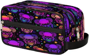 Spooky Halloween Makeup Bag Travel Toiletry Bag for Women, Kids Toiletry Bag Cosmetic Waterproof Small Easy-carry