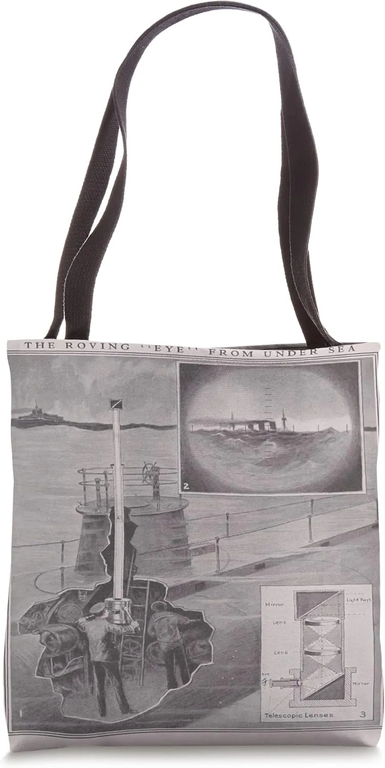 Submarine Periscope Illustrative Diagram (1922) Tote Bag