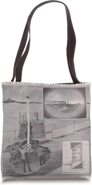 Submarine Periscope Illustrative Diagram (1922) Tote Bag