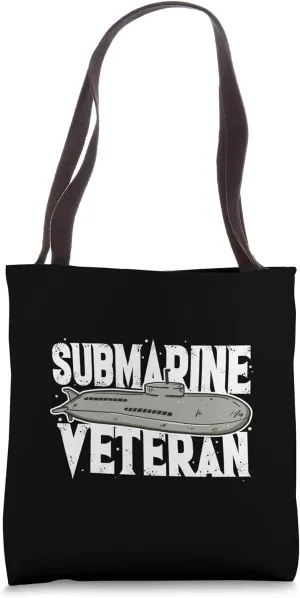 Submarine Veteran American Underwater Battleship Submariner Tote Bag