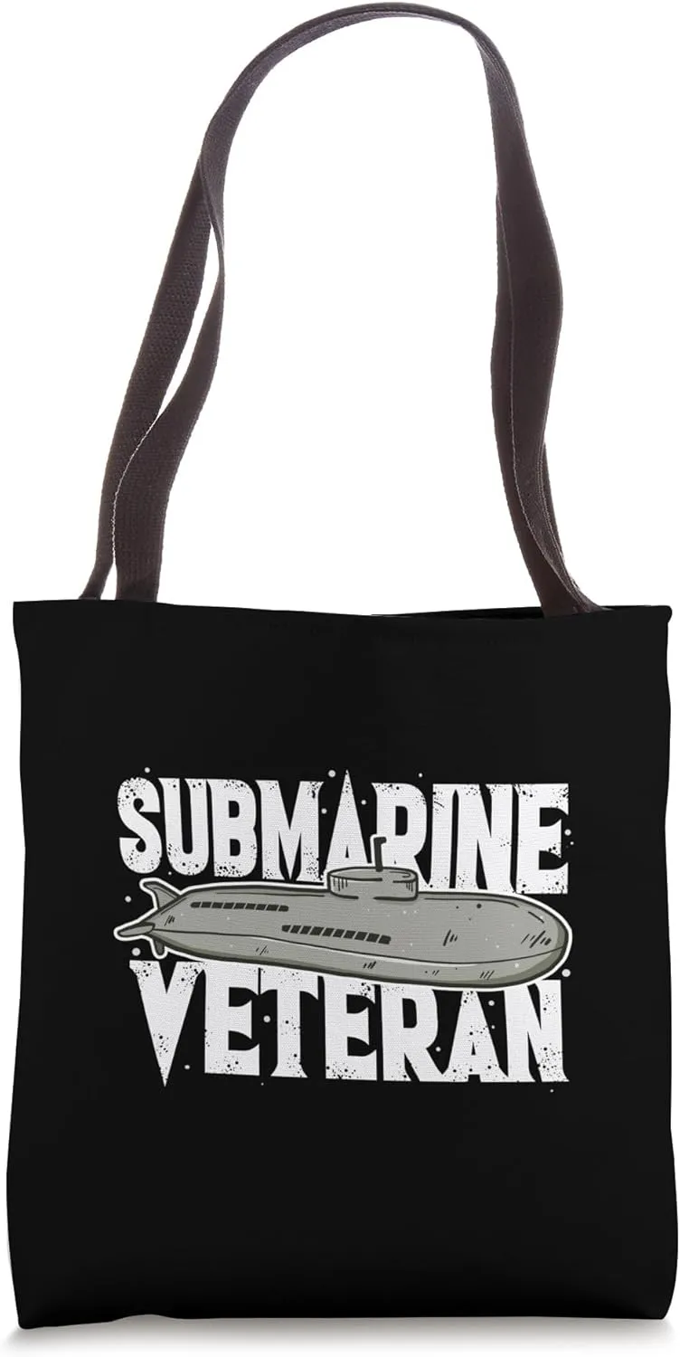 Submarine Veteran American Underwater Battleship Submariner Tote Bag