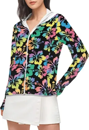 Summer Long Sleeves Sun Shirt,Women UPF 50  Sunshirt with Hooded
