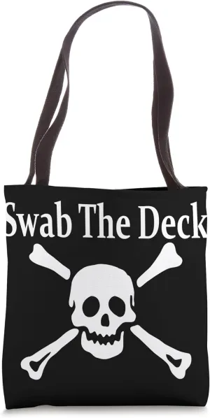 Swab The Deck Jolly Roger Tote Bag