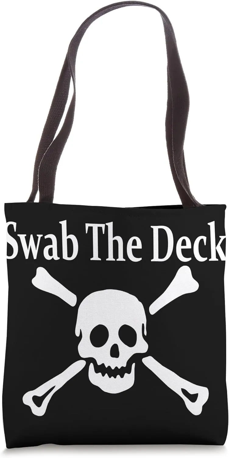 Swab The Deck Jolly Roger Tote Bag
