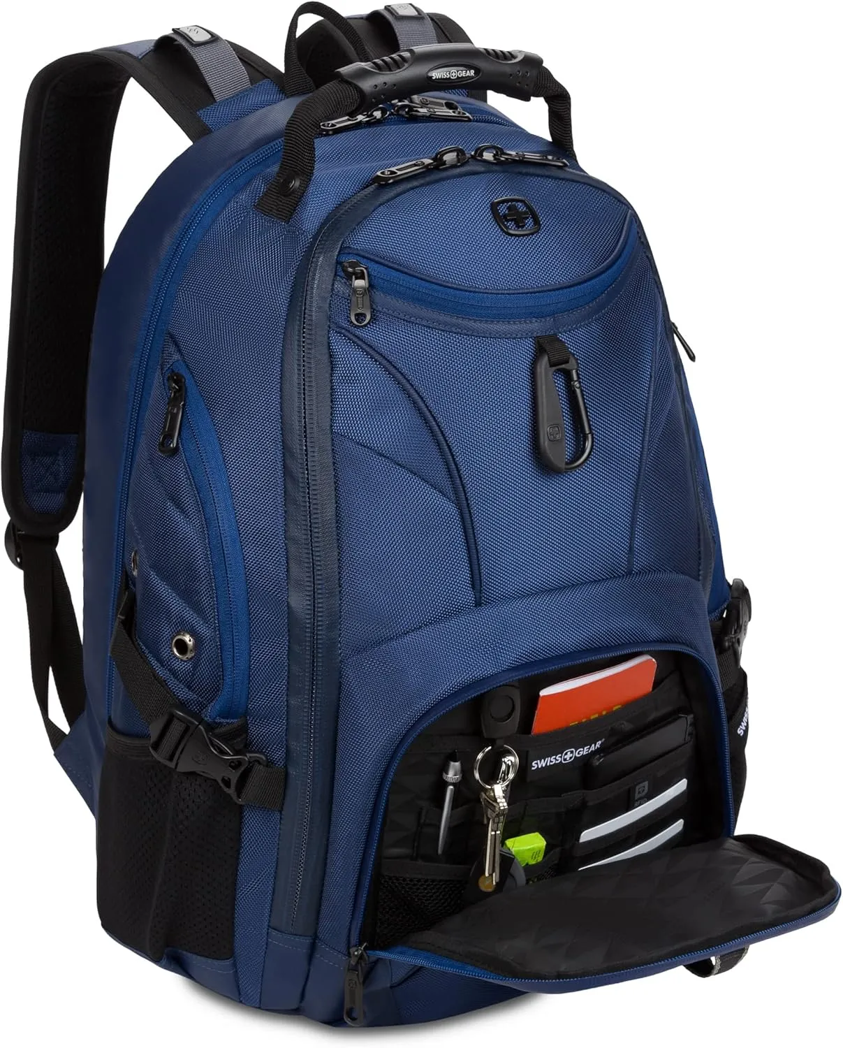 SwissGear 1900 Scansmart TSA 17 Laptop Backpack, Navy Ballistic, 19-Inch