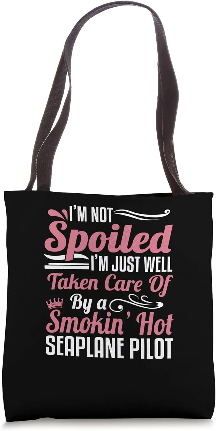Taken By A Seaplane Pilot Wife Engagement Wedding Tote Bag