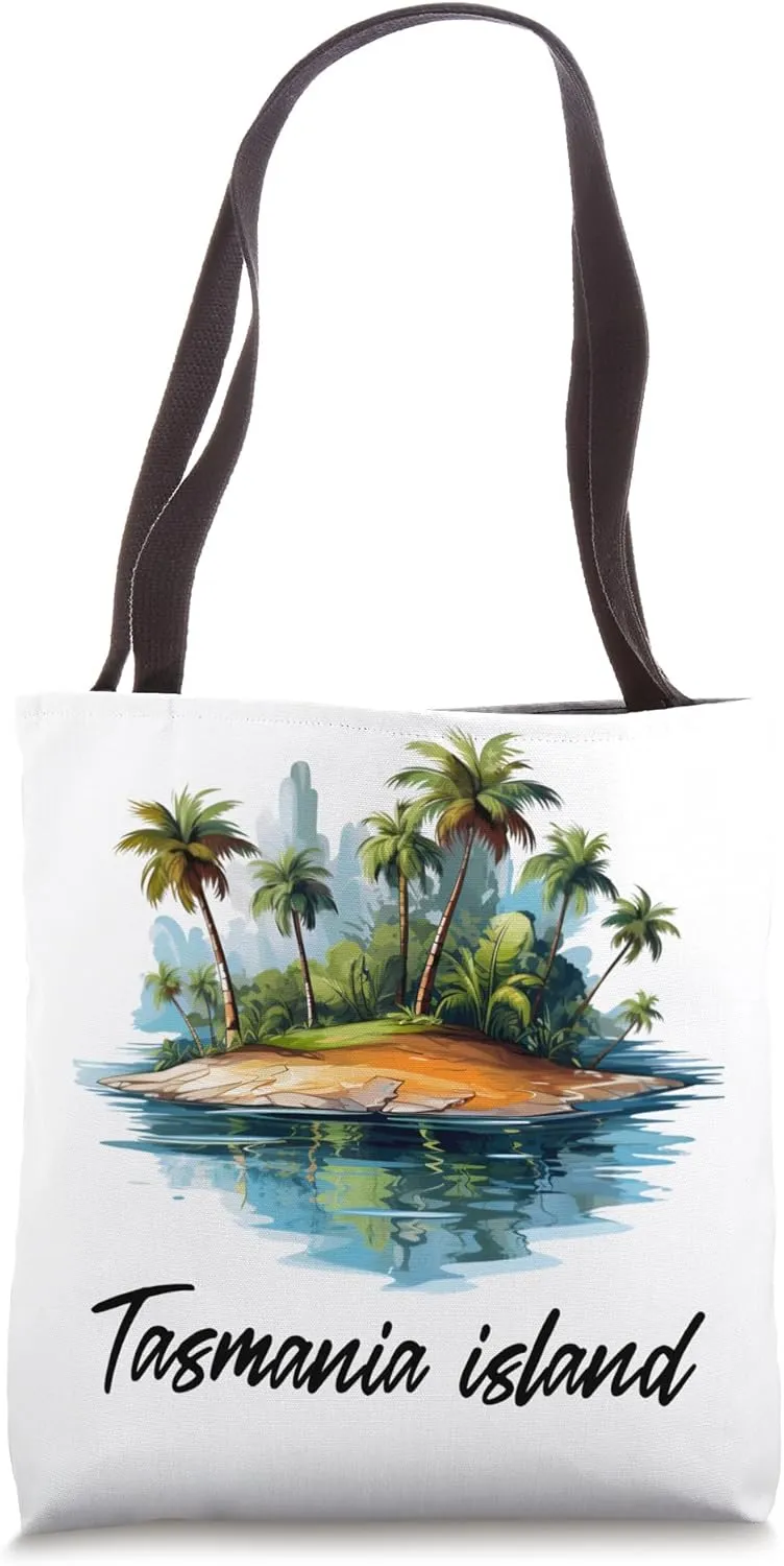 Tasmania Island Travel, Australia Tourist Summer Vacation Tote Bag