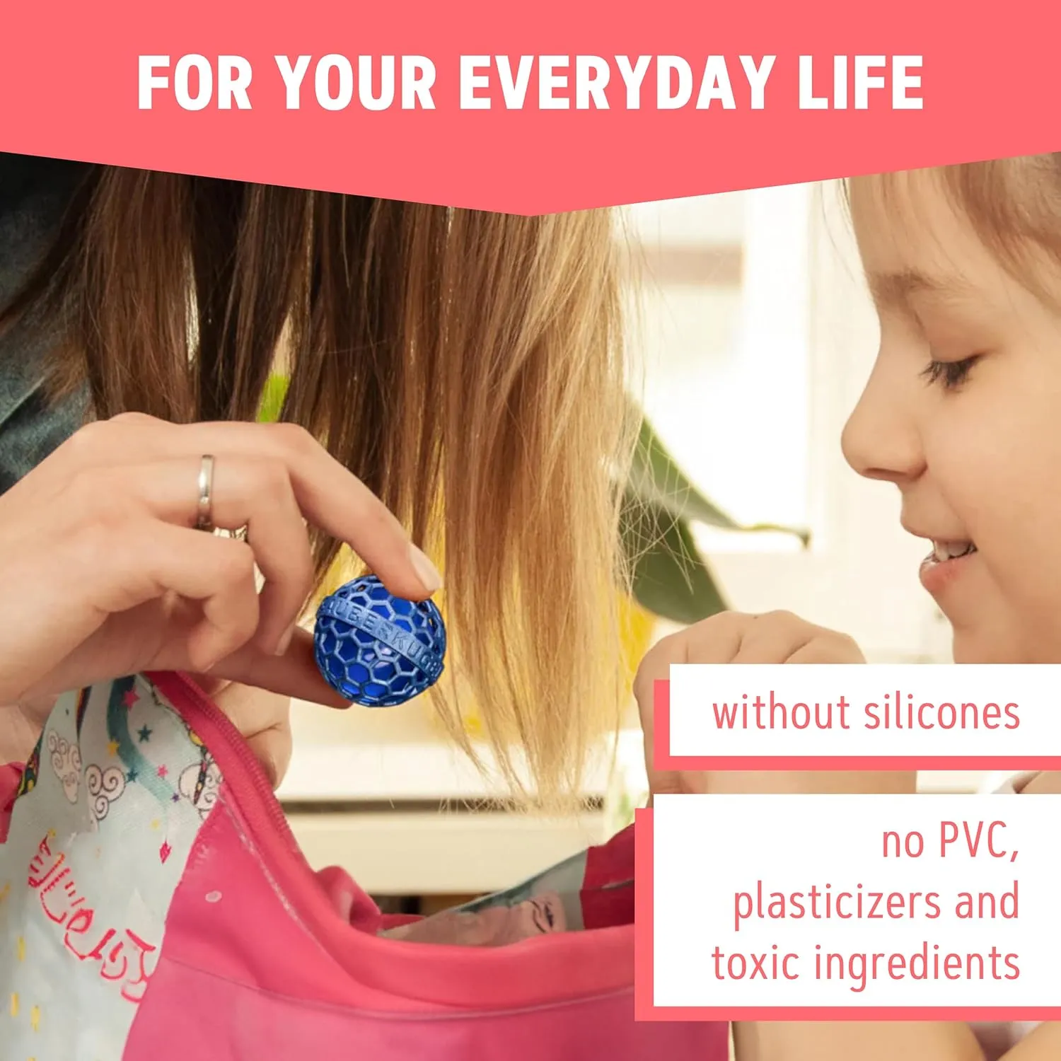 The Clean Ball - The clever way of cleaning purses, bags, backpacks and school bags (Blue)