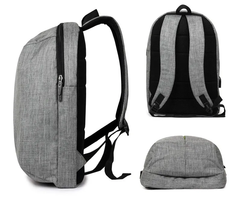 THE CLOWNFISH Redeemer 25L Laptop Backpack - Lightweight, USB Port | 15.6" | Grey