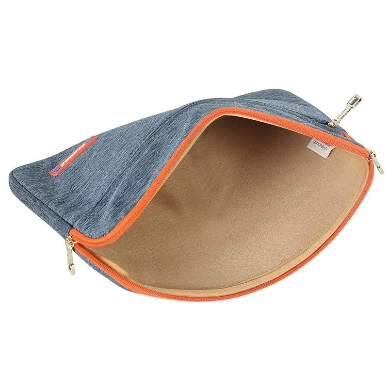 THE CLOWNFISH Tablet Bag - Water Resistant, Stylish | 2L Capacity | Navy Blue