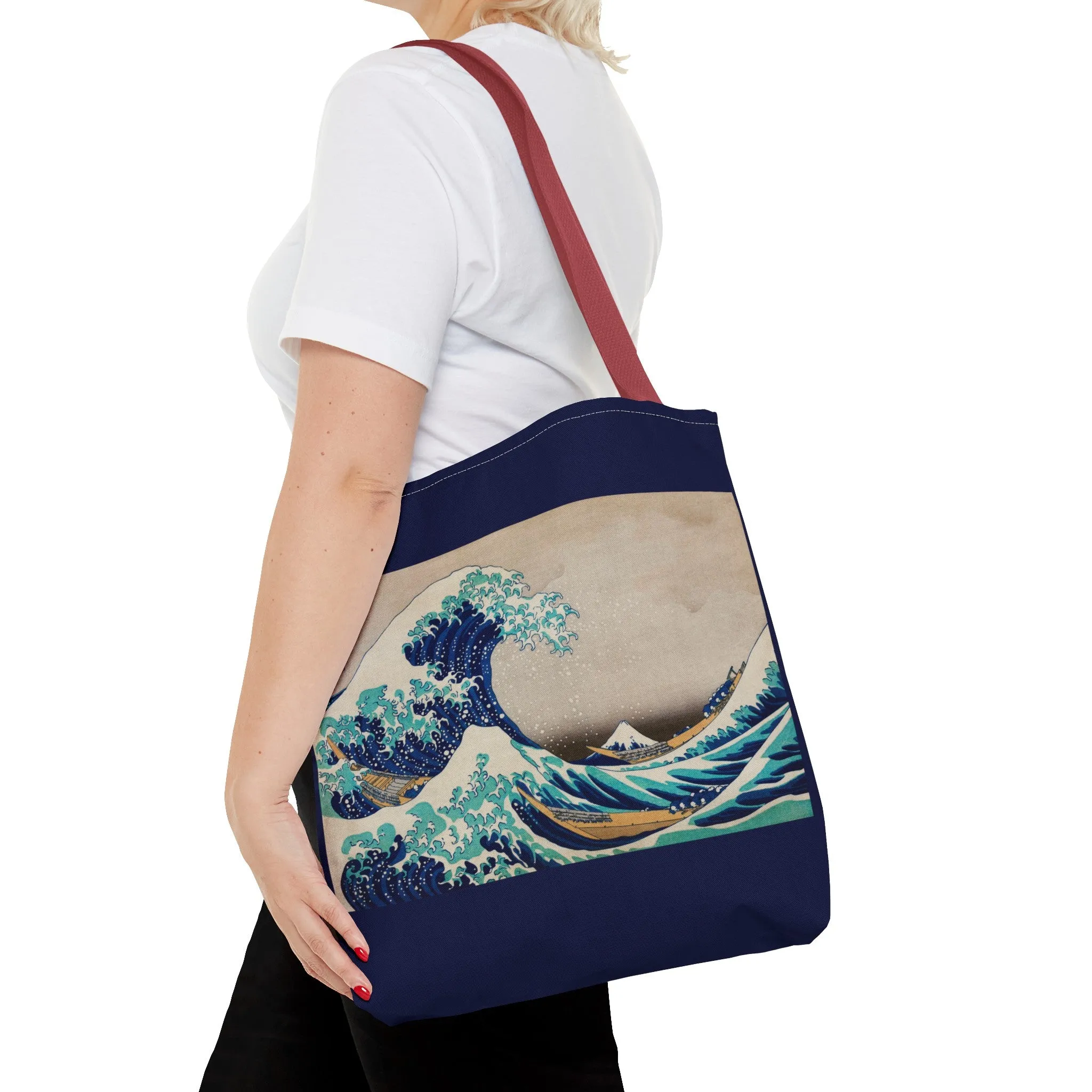 The Great Wave off Kanagawa by Katsushika Hokusai Tote Bag (AOP)