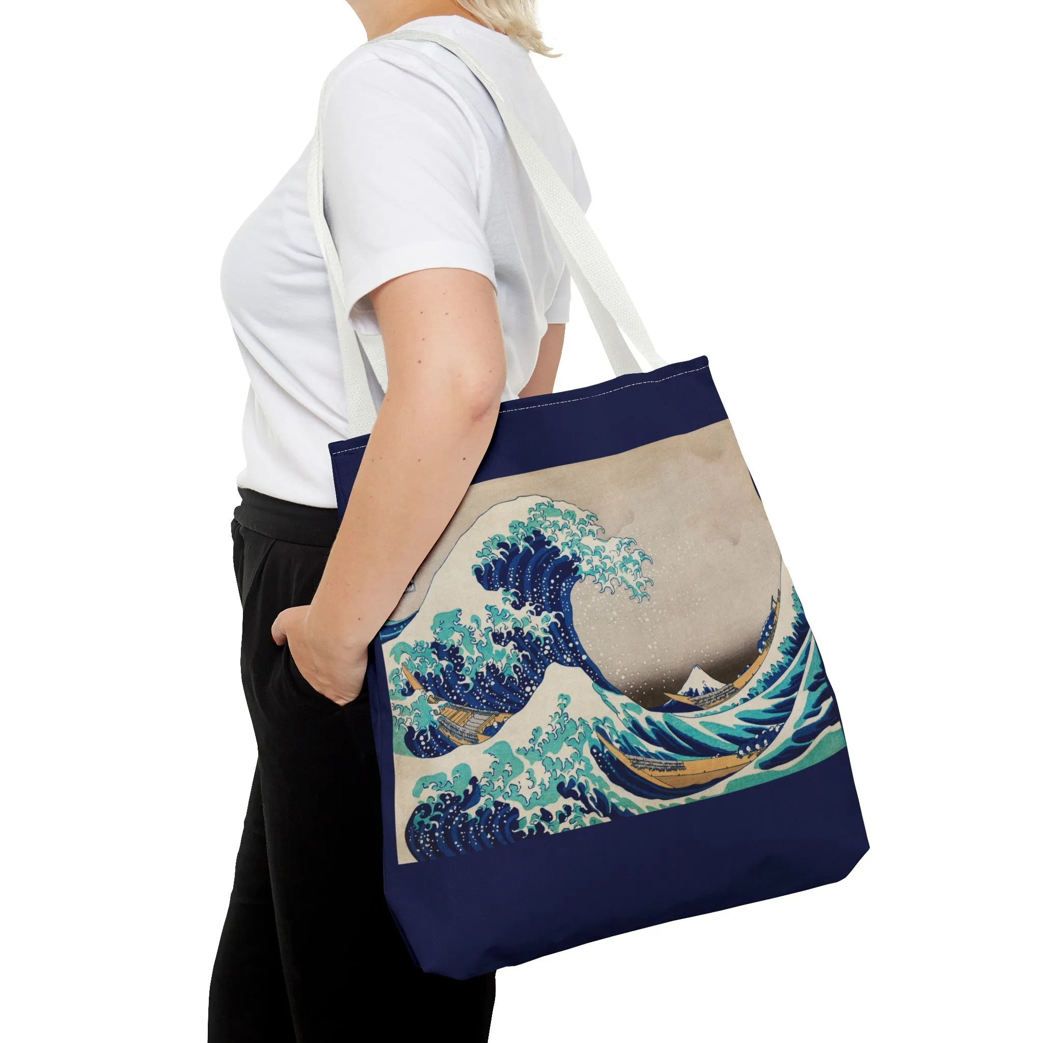 The Great Wave off Kanagawa by Katsushika Hokusai Tote Bag (AOP)