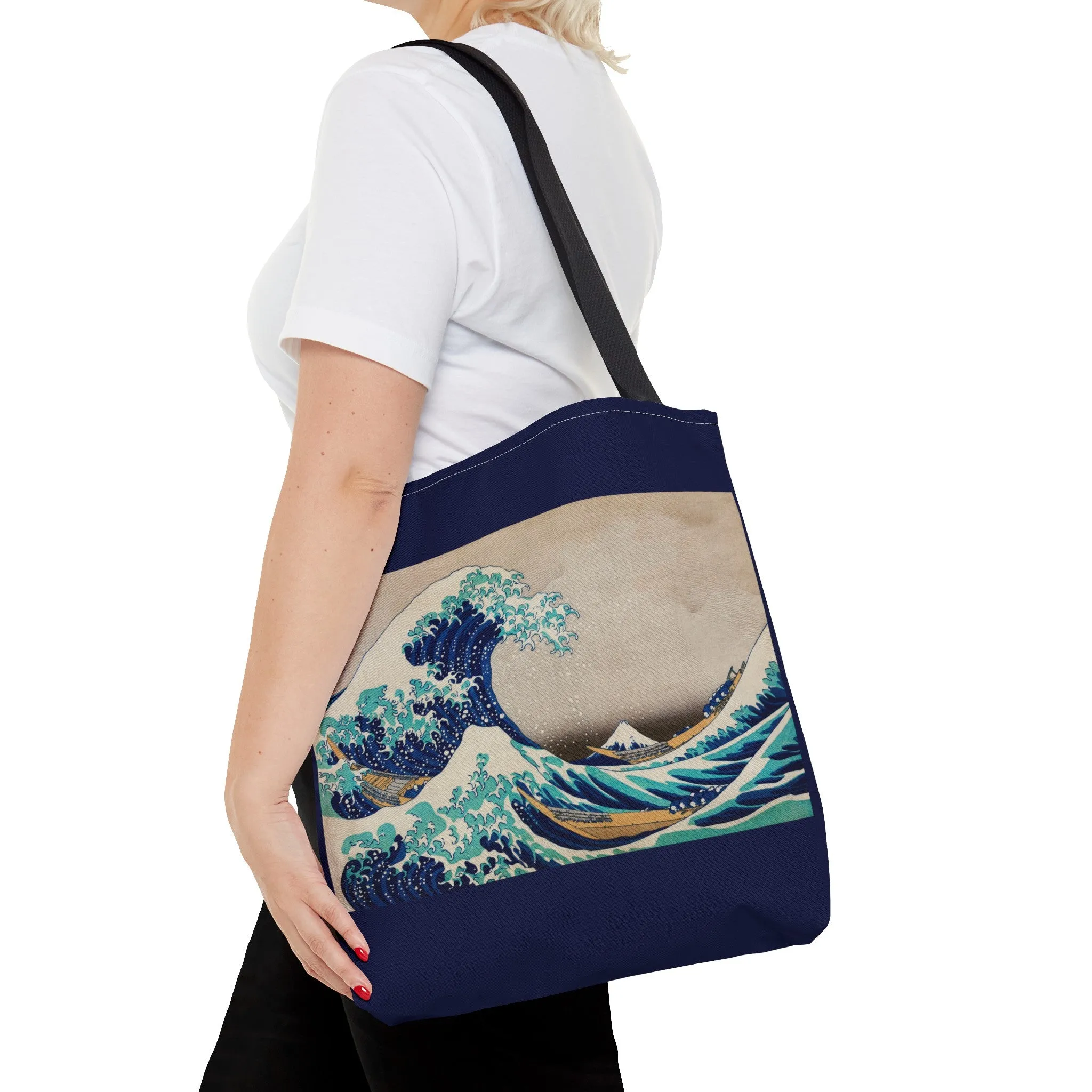 The Great Wave off Kanagawa by Katsushika Hokusai Tote Bag (AOP)