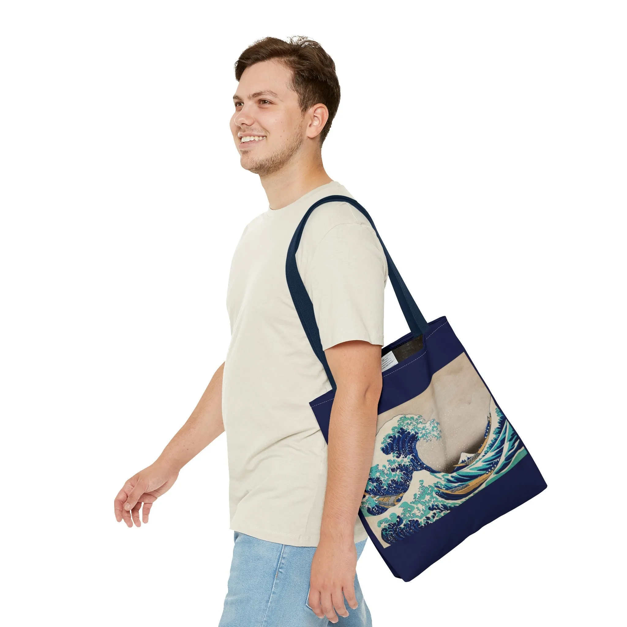 The Great Wave off Kanagawa by Katsushika Hokusai Tote Bag (AOP)