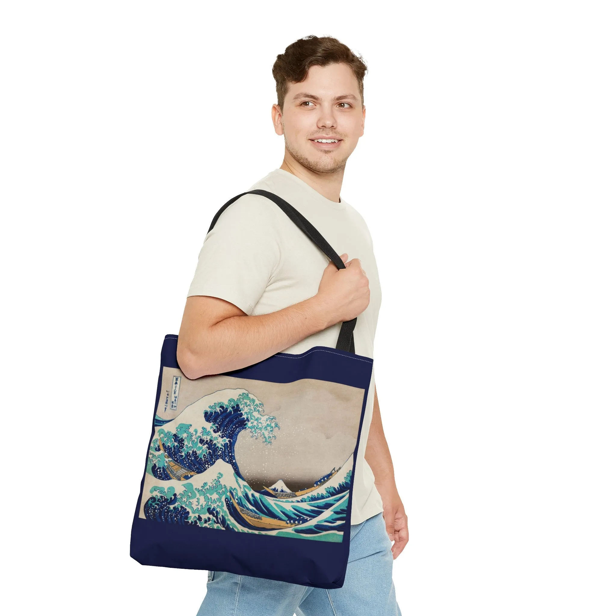 The Great Wave off Kanagawa by Katsushika Hokusai Tote Bag (AOP)