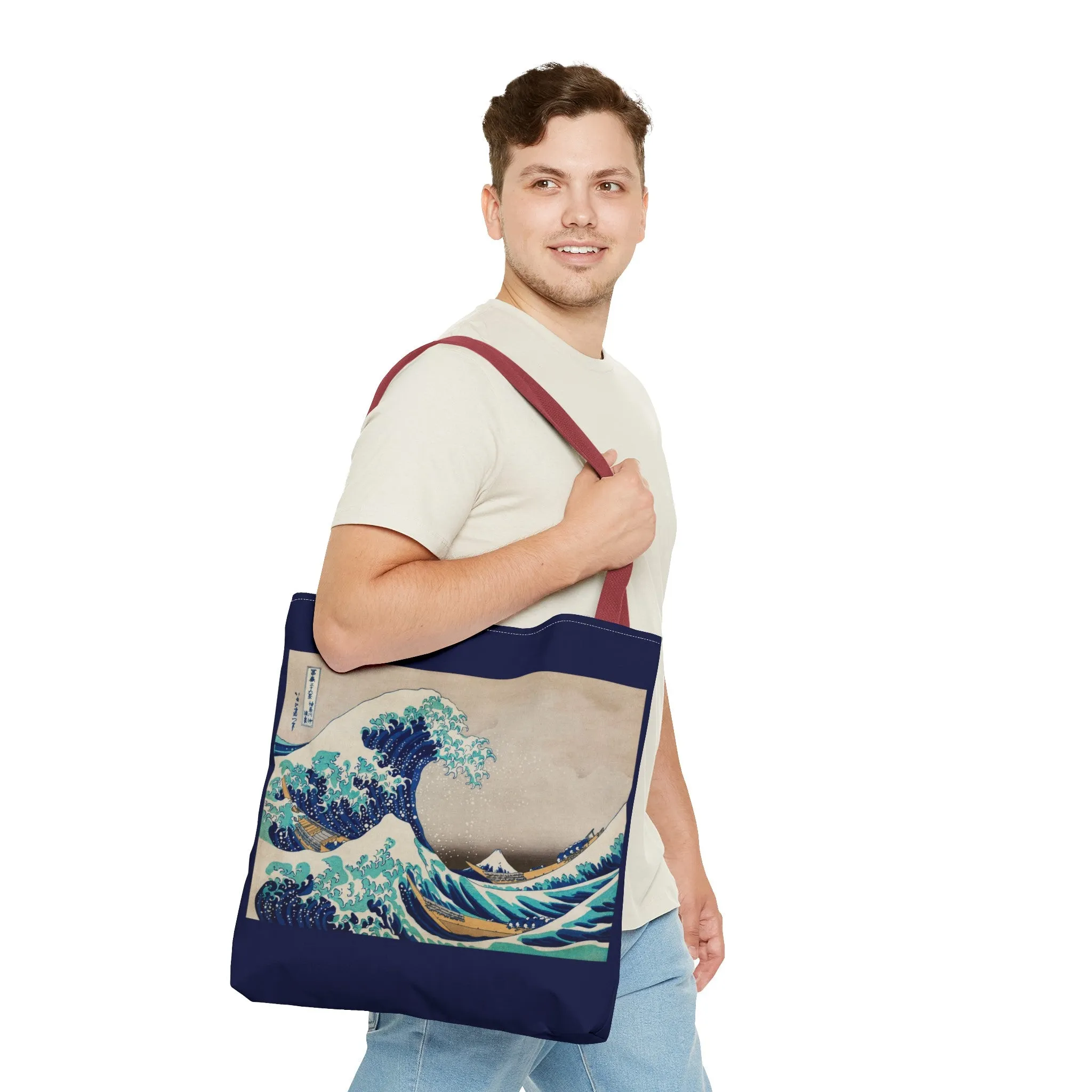 The Great Wave off Kanagawa by Katsushika Hokusai Tote Bag (AOP)