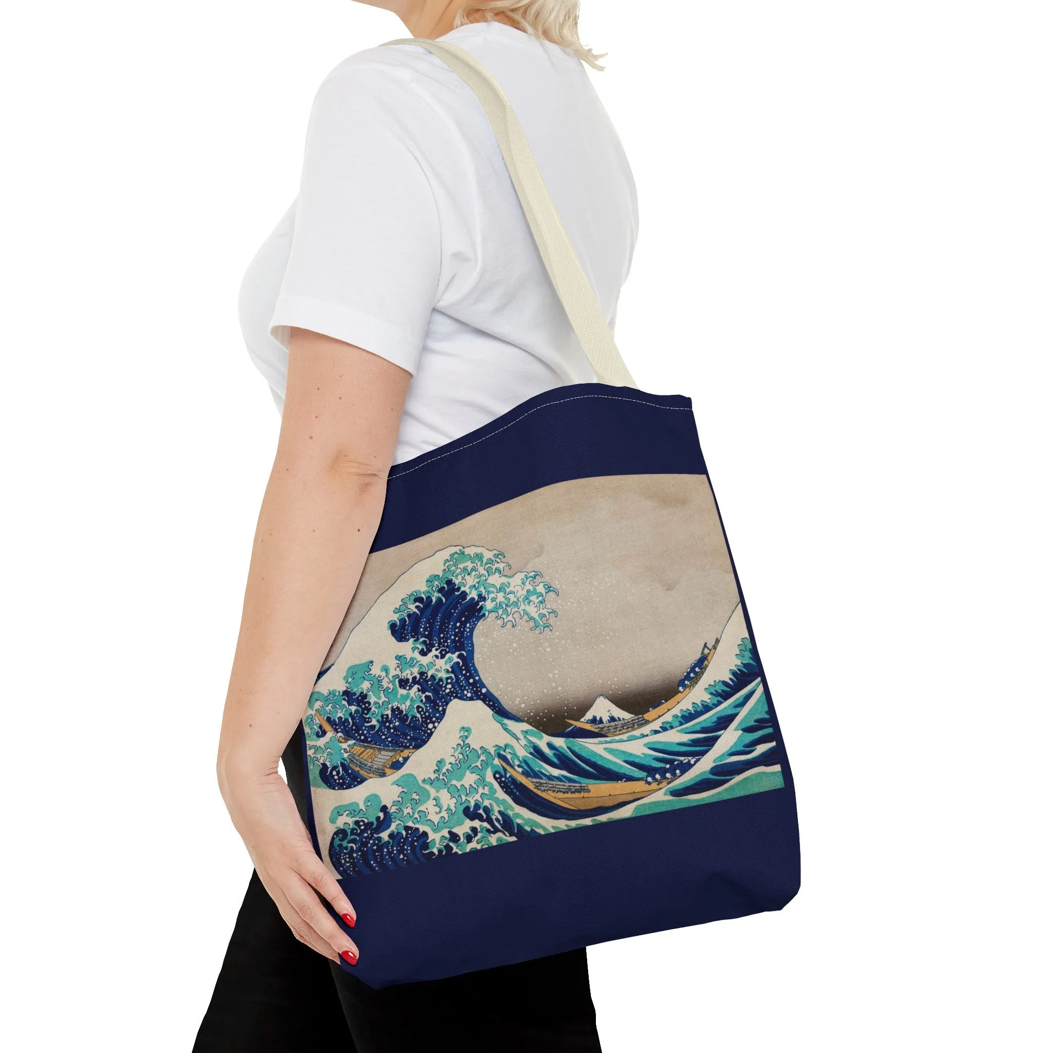 The Great Wave off Kanagawa by Katsushika Hokusai Tote Bag (AOP)