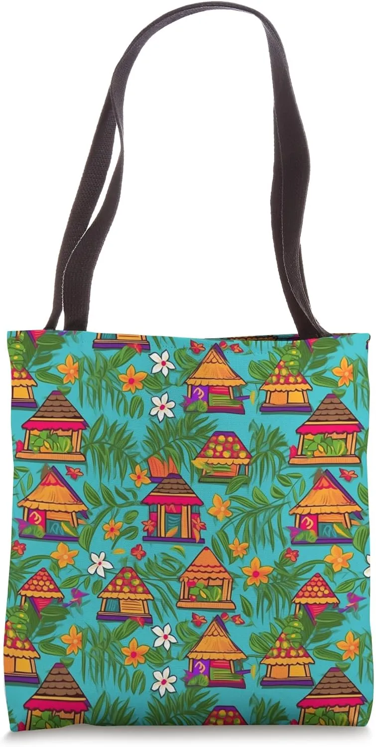 Tiki Hut Heaven Tote Bag