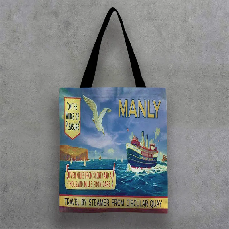 Tote Bags Manly and Sydney Harbour Coastal Art