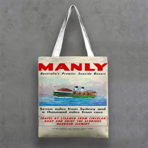 Tote Bags Manly and Sydney Harbour Coastal Art