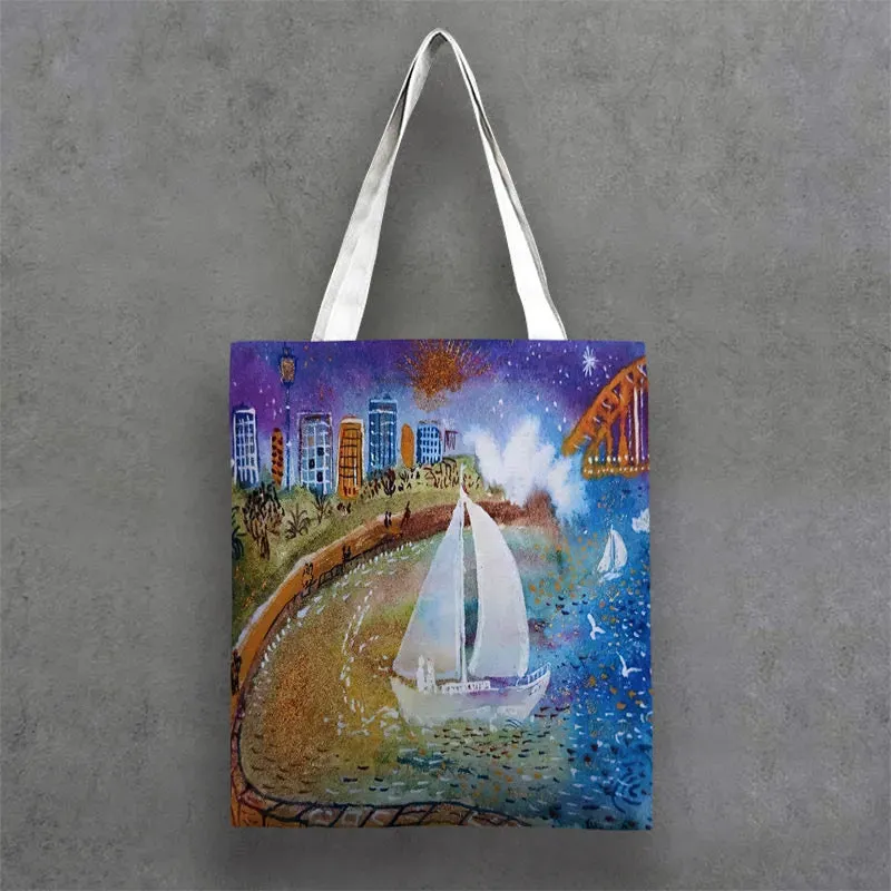 Tote Bags Manly and Sydney Harbour Coastal Art