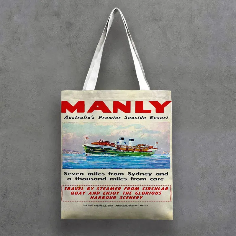 Tote Bags Manly and Sydney Harbour Coastal Art