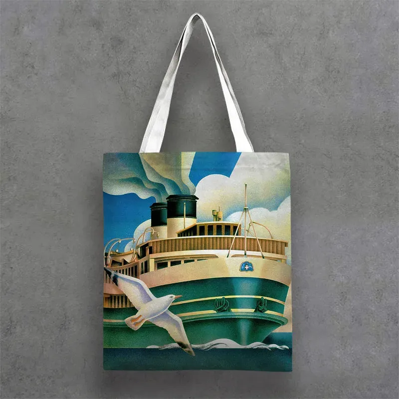 Tote Bags Manly and Sydney Harbour Coastal Art