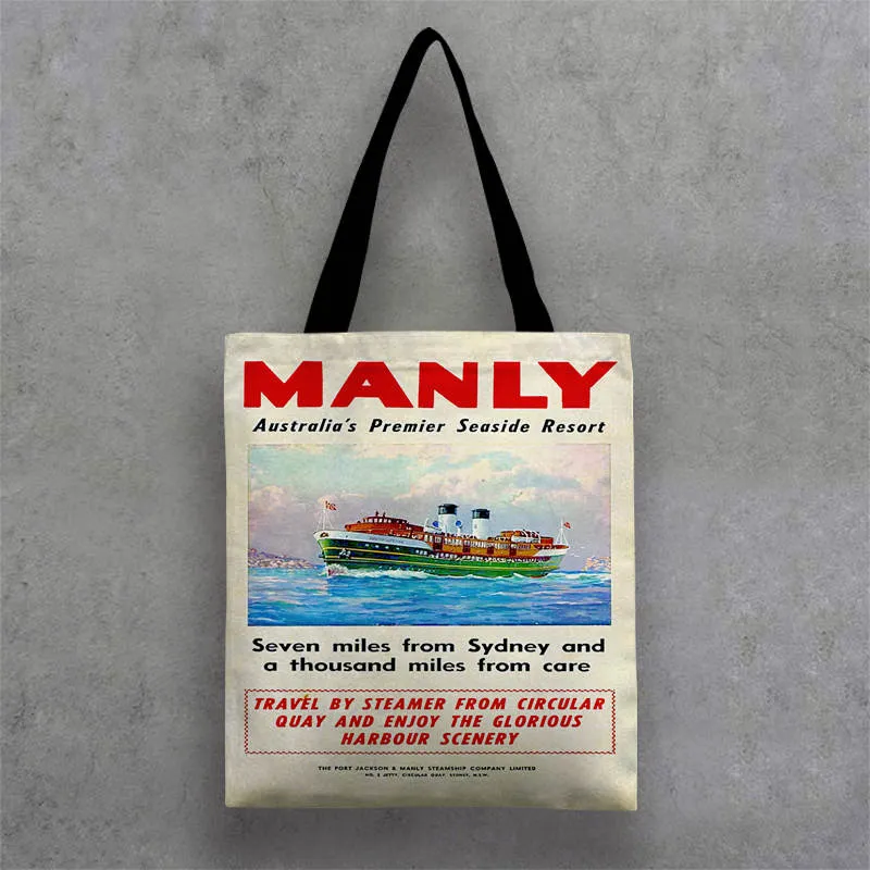 Tote Bags Manly Sydney Seaside Art **SALE**