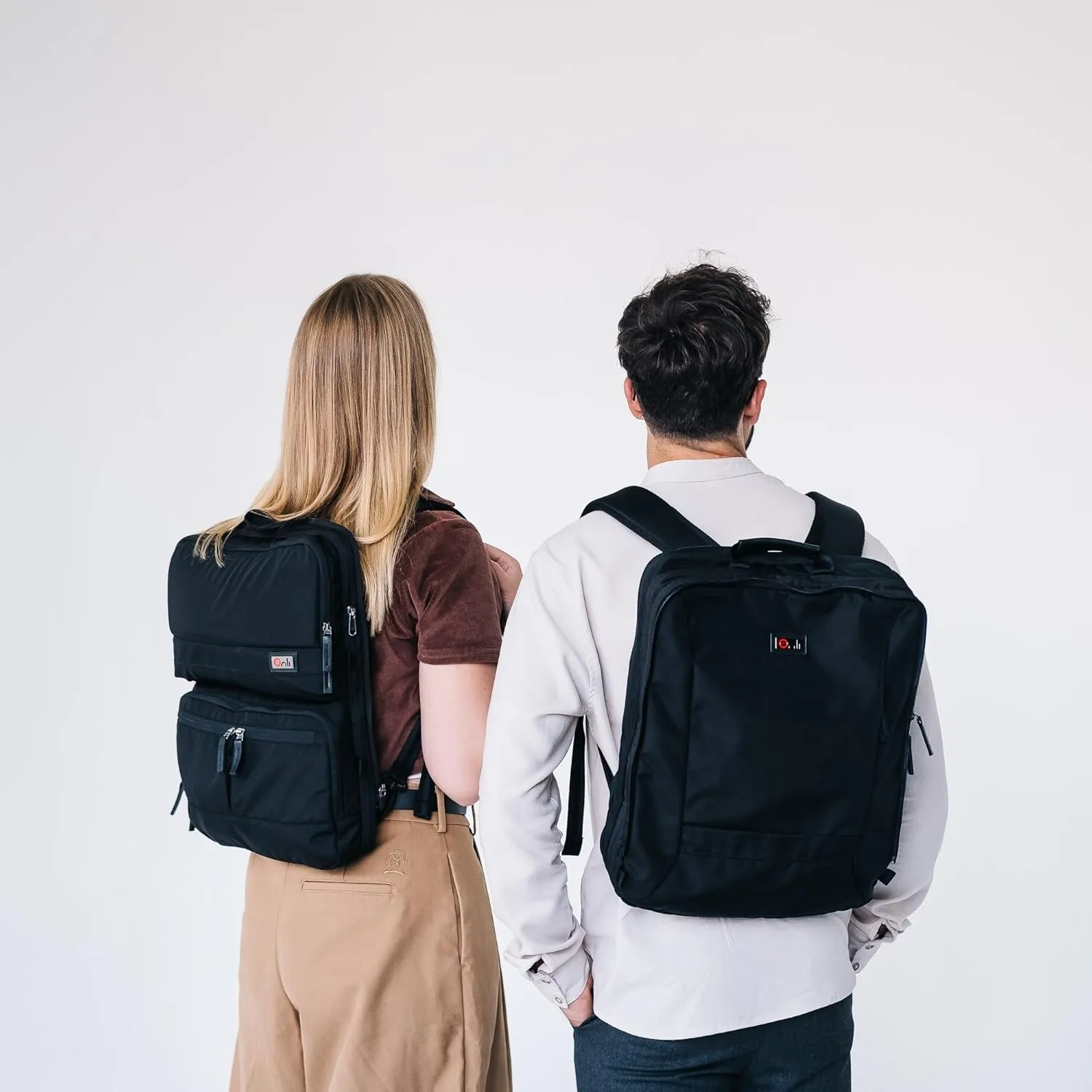 Trilogy Double Pack - World class multiple use backpack - expands into a weekender bag - splits into two seperate bags - handles two 17” laptops and two tablets (Black)