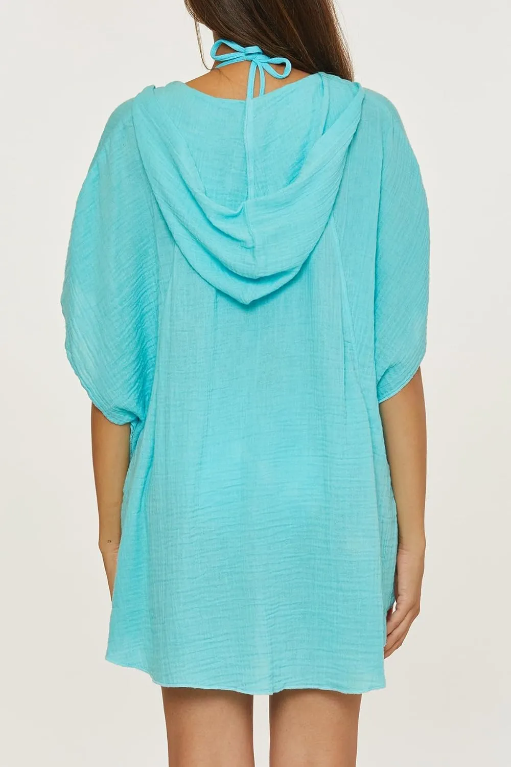 Trina Turk Women's Standard Serene Poncho, V-Neck, Casual, Pull On, Beach Cover Ups