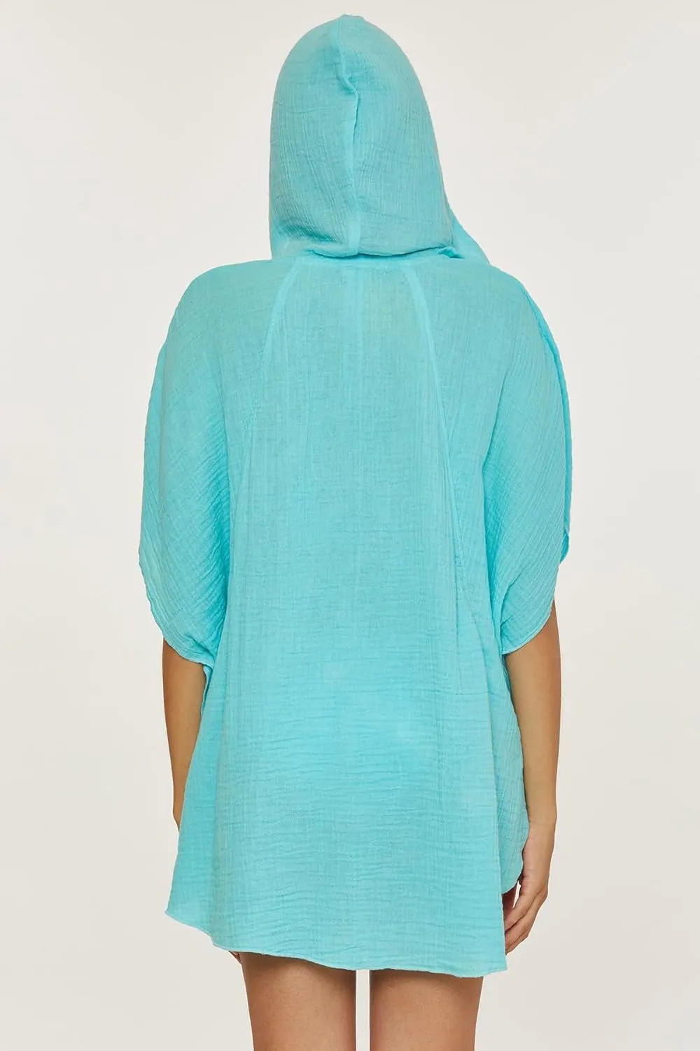 Trina Turk Women's Standard Serene Poncho, V-Neck, Casual, Pull On, Beach Cover Ups