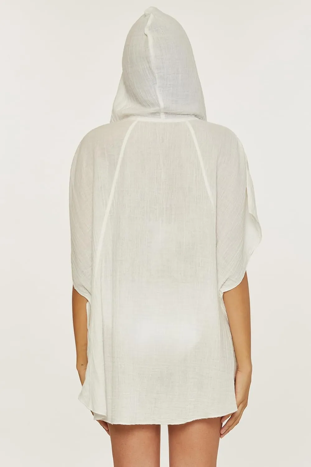 Trina Turk Women's Standard Serene Poncho, V-Neck, Casual, Pull On, Beach Cover Ups
