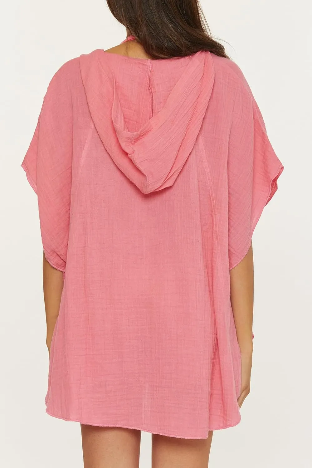 Trina Turk Women's Standard Serene Poncho, V-Neck, Casual, Pull On, Beach Cover Ups