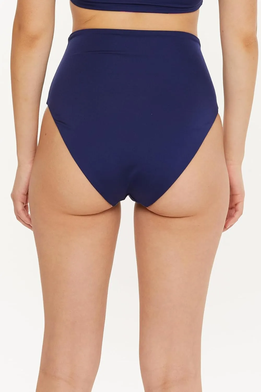 Trina Turk Women's Standard Wailea High Waisted Bikini Bottom, Cheeky Coverage, Swimwear Separates