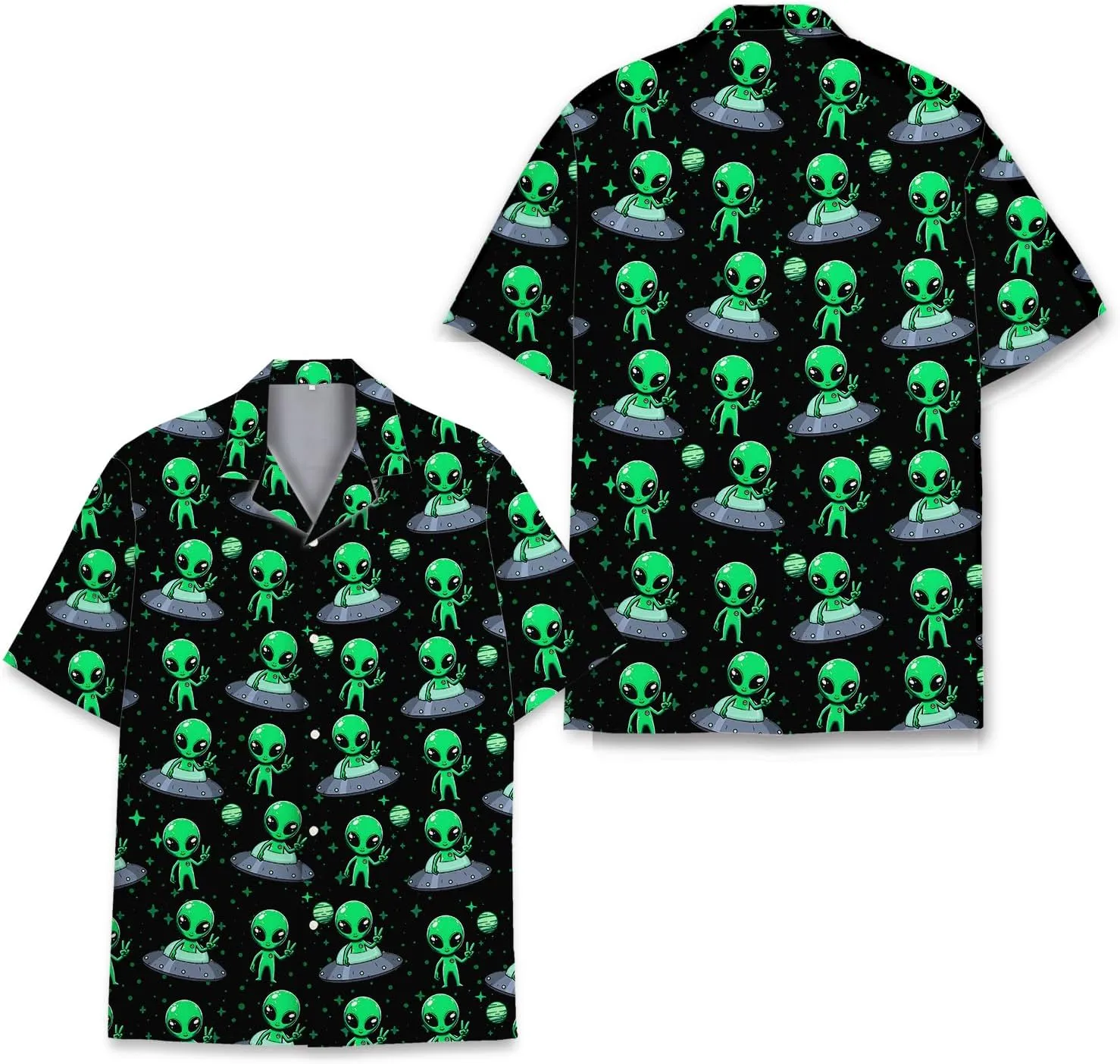 Tropical Bigfoot Hawaiian Shirts for Men Women, Bigfoot Sasquatch Summer Beach Aloha Button Down Short Sleeve
