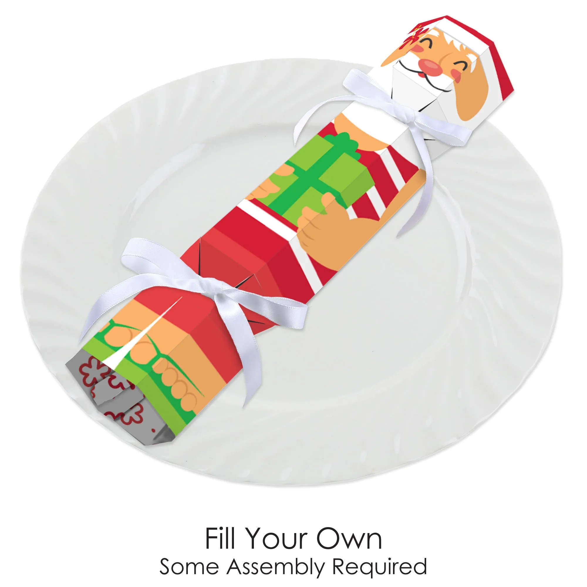 Tropical Christmas - No Snap Beach Santa Holiday Party Table Favors - DIY Cracker Boxes - Set of 12