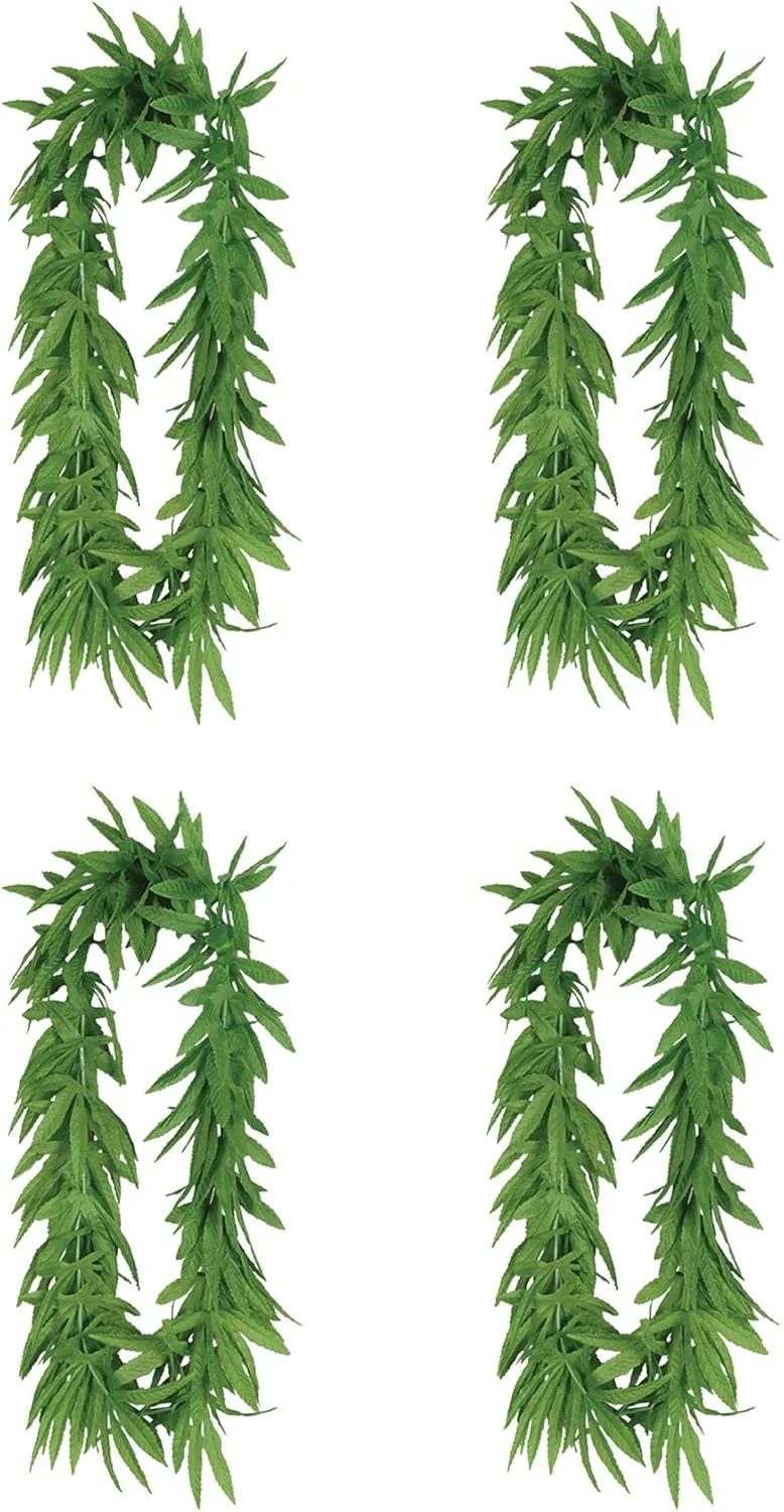 Tropical Fern Leaf Lei Pack of 4