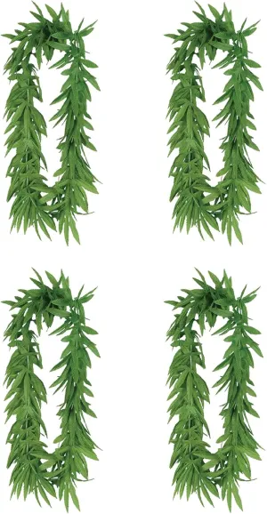 Tropical Fern Leaf Lei Pack of 4
