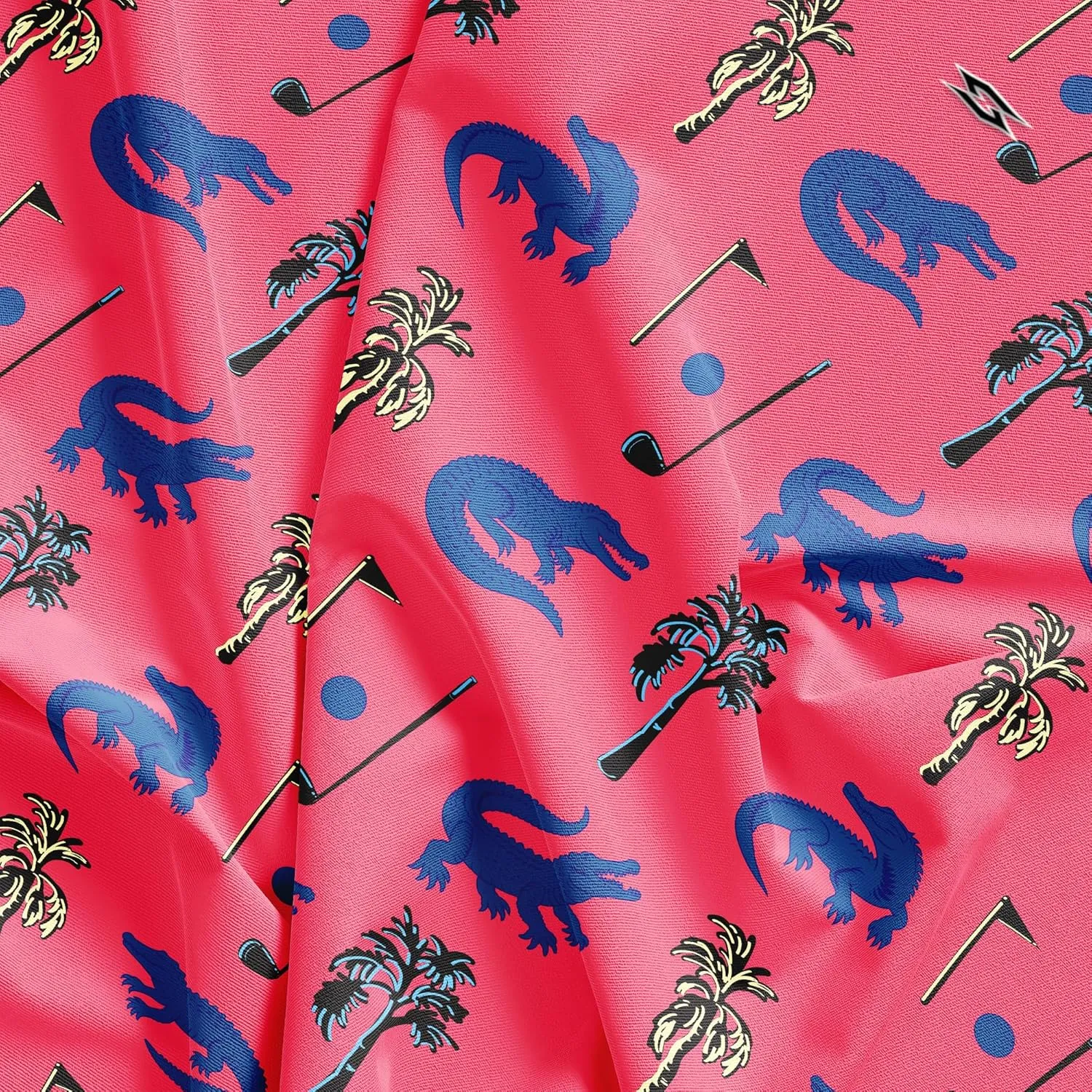 Tropical Hawaiian Golf Polo Shirt – Men Sizes S Thru 5XL Performance Moisture Wicking Dri Fit Flamingo Resort Wear Pickleball