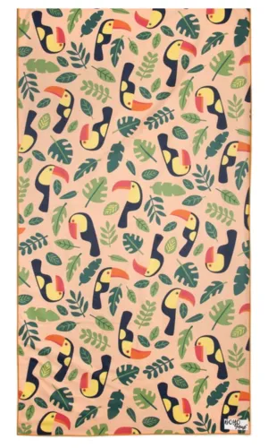 Tropical Toucan Microfiber Quick Dry Beach Towel