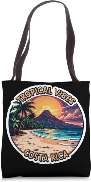 Tropical Vibes Bora Bora Beach Summer Vacation Sun Souvenir Tote Bag