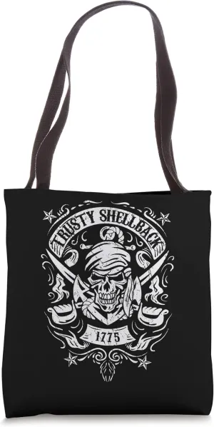 Trusty Shellback Skull and Swords Equator Crossing Naval Art Tote Bag