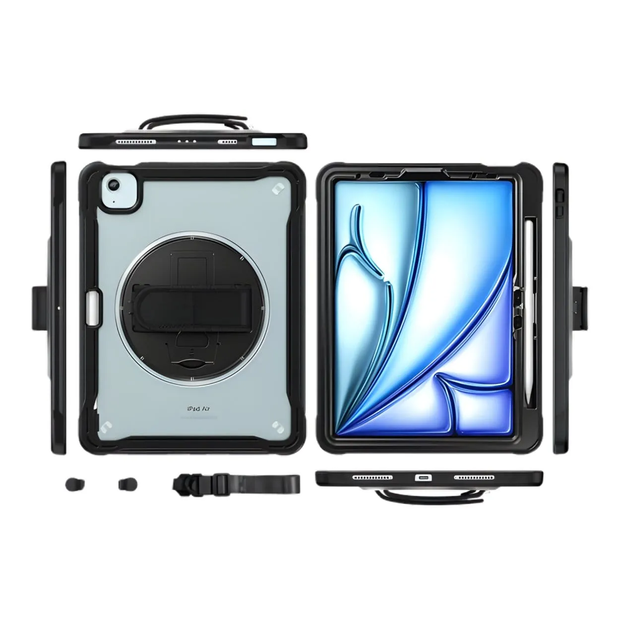 Tuff-Luv Armour Jack Rugged Pen Compatible with Ipad Air 11 M2/M3 Black MF2936