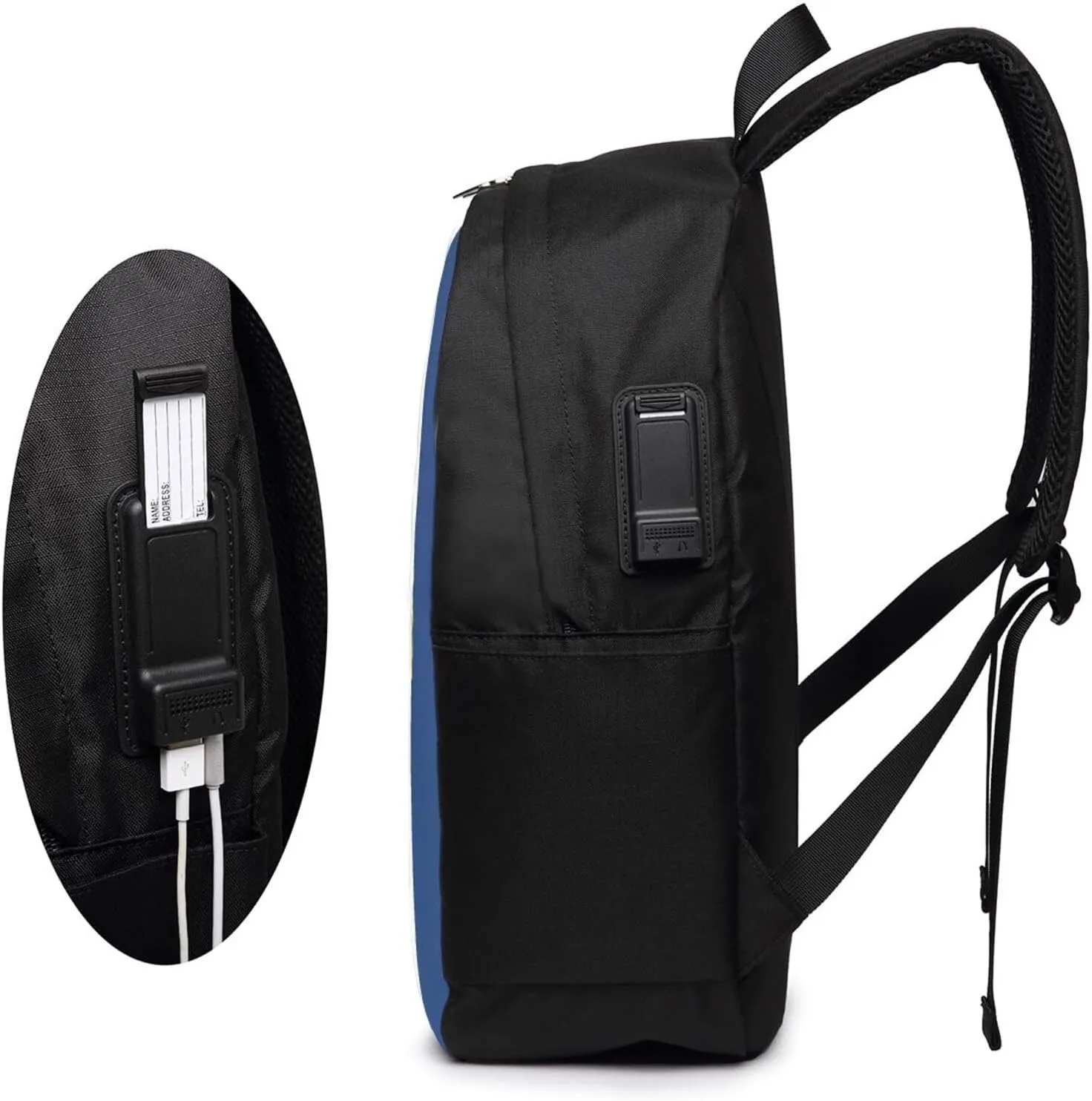 Turks Caicos Islands Flags Laptop Backpacks Travel Backpack Casual Business Daypack Sport Rucksack Computer Bag Fits up to 17 Inch Notebook with USB Port