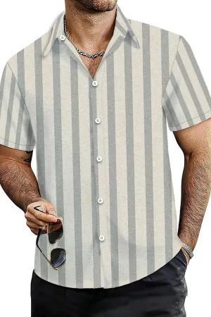 Udarnik Hawaiian Shirt for Men Short Sleeve Button Down Shirts Beach Tropical Casual Shirts