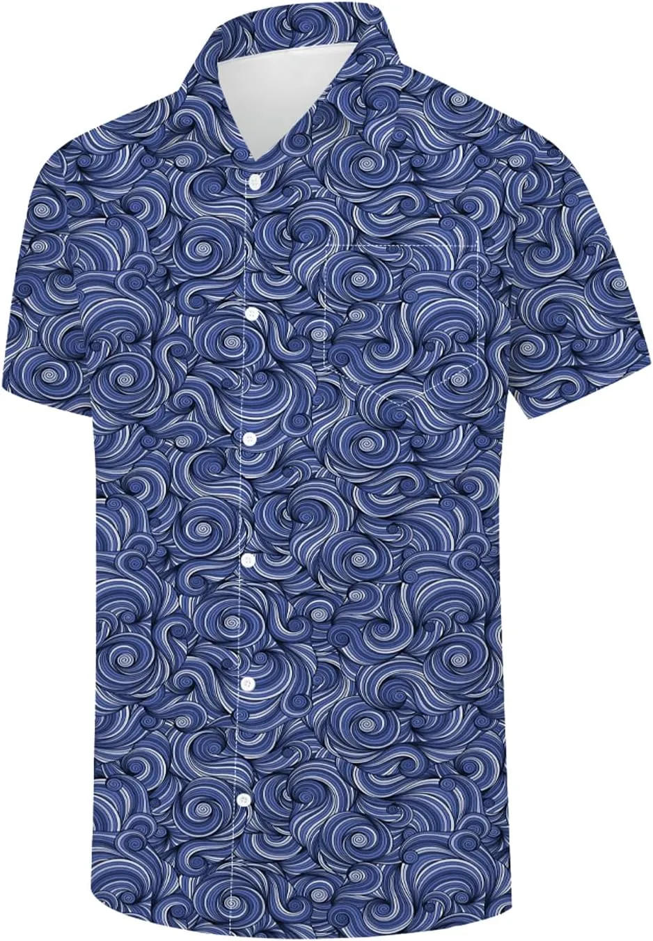 Udarnik Hawaiian Shirt for Men Short Sleeve Button Down Shirts Beach Tropical Casual Shirts