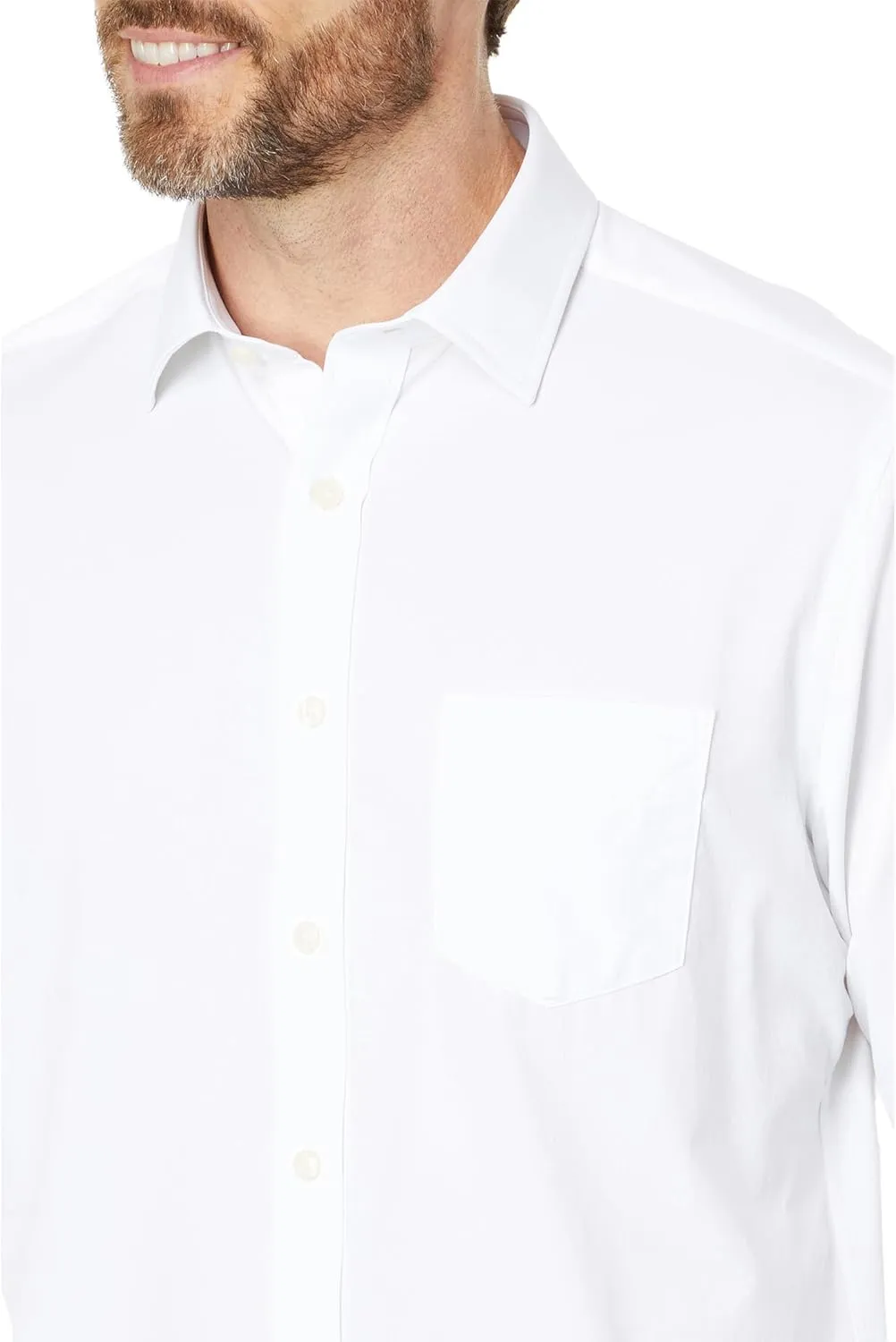 UNTUCKit® Wrinkle Free Performance Gironde Work Shirt for Men – Pointed Collar – Long Sleeves – Blended Nylon